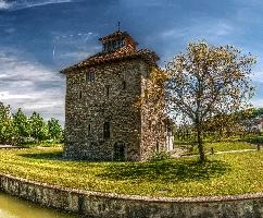Schlossturm Pfäffikon, picturesque site on Lake Zürich, switzerland, zürich, picturesque, sz, ancient, freienbach, square, pfäffikon, cubic, water, stone, mediaeval, moat, tower, defenses, lake, castle, canals, village, schlossturm, sunny, swiss, countryside, blue sky, switzerland, zürchersee, outdoors