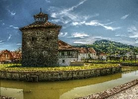 Schlossturm Pfäffikon, picturesque site on Lake Zürich, switzerland, zürich, picturesque, sz, ancient, freienbach, square, pfäffikon, cubic, water, stone, mediaeval, moat, tower, defenses, lake, castle, canals, village, schlossturm, sunny, swiss, countryside, blue sky, switzerland, zürchersee, outdoors