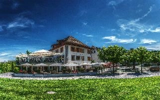 Buildings in the monastery area around Pfäffikon, Lake Zürich, traditional, preserved, old, tourism, buildings, townscape, lake, rural, daytime, zürchersee, village, bright, zuerich, construction, blue sky, zürich, stone, sunlight, pfäffikon, terracotta, sunny, swiss, lakeside, autumn, switzerland, monastery, outdoors