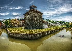 Schlossturm Pfäffikon, picturesque site on Lake Zürich, switzerland, zürich, picturesque, sz, ancient, freienbach, square, pfäffikon, cubic, water, stone, mediaeval, moat, tower, defenses, lake, castle, canals, village, schlossturm, sunny, swiss, countryside, blue sky, switzerland, zürchersee, outdoors