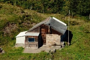 Berghütte, pizol, alps, switzerland, hut, berghuette, sargans, mountains, schweiz, wangs, hiking, mels, barn, walking