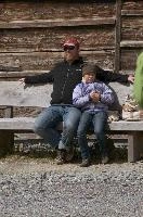 Schuberths in Grisons, europe, switzerland, graubünden, rhine, source, schuberth, rebecca, martin, bench, man, girl