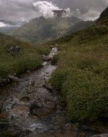 Alpine Rhein stream near the source, europe, switzerland, graubünden, rhine, source, mountains, alps, stream, meadow