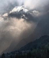 Walenstadt, rheintal, hoher, mountains, light, sunburst, snow, sky, dawn, evening, alps, rays, fog, rüthi sg, beams, haze, kasten, cloud, sunset, storm, stormy, dark, mood, sun, ruethi, flums, switzerland, ruethi sg, clouds