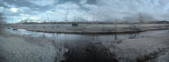 Rüti SG in Infra-red, Switzerland, rheintal, rhine, river, meadow, alps, nature, mountains, infra.red, swiss, canal, switzerland, farmland, valley, infra red, stream, infrared, trees, beavers, ir, field, alpine, landscape, water, sky, felled
