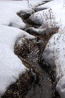 Brook in Snow, Switzerland, rheintal, alps, stream, ice, snow, trail, winter, switzerland, brook, europe, field, mountains, water, texture, frozen, cold, amden, flowing