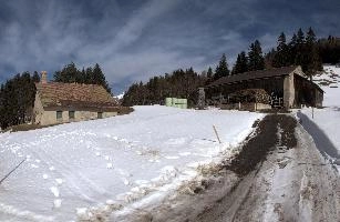 Snow on Swiss Farm, rheintal, ice, snow, switzerland, frozen, track, barn, mountains, building, europe, farm, agricultural, alps, winter, road, cold