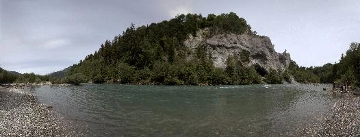 Section of the Rhine Gorge near Rhäzüns, water, river, bed, upper, gorge, rhäzüns, valley, outdoors, rhine, hiking, grisons, walking, switzerland, forest, europe, rocks