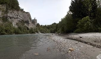 Section of the Rhine Gorge near Rhäzüns, water, river, bed, upper, gorge, rhäzüns, valley, outdoors, rhine, hiking, grisons, walking, switzerland, forest, europe, rocks