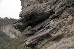 Exposed bedding planes in the Ruinaulta, Switzerland, null
