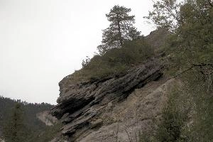 Exposed bedding planes in the Ruinaulta, Switzerland, null