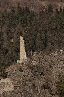Castle ruins in the Ruinaulta, Graubünden, null