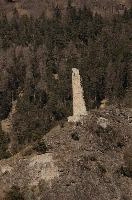 Castle ruins in the Ruinaulta, Graubünden, null