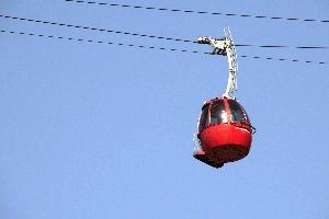 Cable car over the Ruinaulta, Graubünden, null
