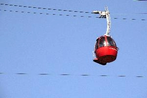 Cable car over the Ruinaulta, Graubünden, null