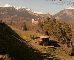 Schloss in the Ruinaulta, Graubünden, null