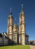Baroque cathedral of Sankt Gallen, Switzerland, null