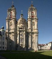 Baroque cathedral of Sankt Gallen, Switzerland, null