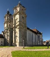 Baroque cathedral of Sankt Gallen, Switzerland, null