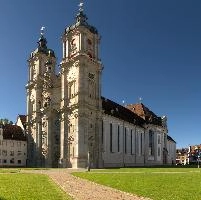 Baroque cathedral of Sankt Gallen, Switzerland, null