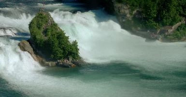 Rheinfall, rhine, wild, river, foliage, switzerland, rhein, laufen, waterfall, steadfast, rheinfall, vegetation, white, summer, schaffhausen, island, green, falls, isolated, torrent, deck, look-out, tourists, solid, swiss, visitors, water, islands, current, observation, outlook