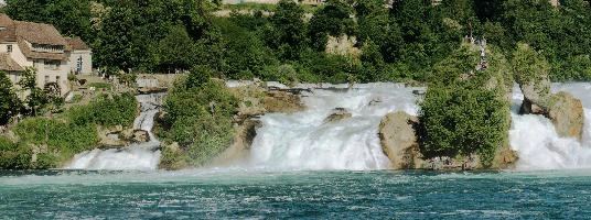 Rheinfall bei Schaffhausen, rhine, wild, river, foliage, switzerland, rhein, laufen, waterfall, steadfast, rheinfall, vegetation, white, summer, schaffhausen, island, green, falls, isolated, torrent, deck, look-out, tourists, solid, swiss, visitors, water, islands, current, observation, outlook
