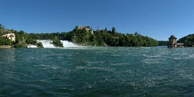 Elliott Bignell, 2016, rhine, swiss, water, laufen, islands, waterfall, scenery, rheinfall, river, schaffhausen, schlössli, falls, green, white, cascade, schloss, schloessli, summer, switzerland, rhein, current, torrent, power, island