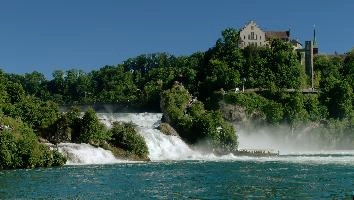 Rheinfall, Schaffhausen, island, switzerland, falls, schloss, current, waterfall, scenery, rheinfall, swiss, schaffhausen, laufen, rhein, green, river, cascade, schlössli, islands, summer, water, rhine, torrent, white, power, schloessli
