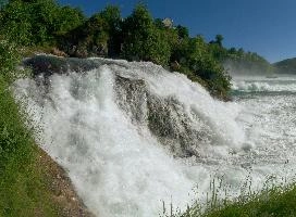 Rheinfall von der Naehe, rhine, river, switzerland, rhein, islands, waterfall, scenery, rheinfall, white, schaffhausen, schlössli, falls, green, torrent, cascade, schloss, schloessli, summer, swiss, water, laufen, current, power, island