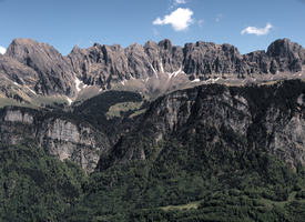 Alp Palfries and Alvier seen from Schoenhalden, Sankt Gallen, schönhalden