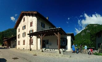Spluegen, alps, agriculture, switzerland, green, alpine, graubuenden, sunny, bahnhof, mountain, graubünden, lush, swiss, daytime, schweiz, sun, sunlight, village, pass, grisons, tourism, rustic, sunshine, outdoors.holiday, mountains, dairy, spluegen, summer, rural, traditional, building