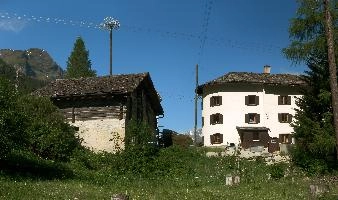 Spluegen, alps, building, swiss, dairy, mountains, blue sky, spluegen, rustic, graubuenden, walking, graubünden, farming, grisons, agricultural, schweiz, outdoors, agriculture, village, summer, rural, blue sky, sunlight, holiday, hiking, switzerland, traditional, alpine, tourism, mountain, sun, sunny