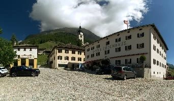 Hotel Bodenhaus, Spluegen, blue sky, spluegen, agricultural, mountains, hiking, graubünden, farming, bodenhaus, village, building, hotel, sun, graubuenden, agriculture, switzerland, walking, schweiz, mountain, summer, traditional, alps, sunny, swiss, sunlight, rustic, tourism, blue sky, alpine, dairy, square, rural, grisons, holiday, outdoors