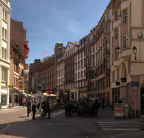 Strasbourg street scene, Alsace, Strasbourg