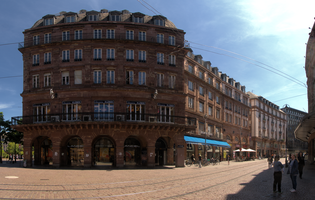 Strasbourg street scene, Alsace, Strasbourg