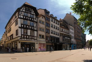 Street scene in Strasbourg, Alsace, Strasbourg