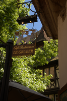 Restaurant sign in Alscace, Strasbourg, Strasbourg