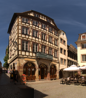 Street scene in Strasbourg, Alsace, Strasbourg