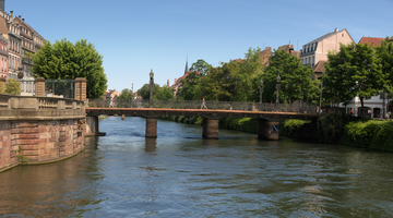River scene in Strasbourg, Alsace, Strasbourg