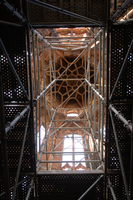 Strasbourg cathedral tower from within, Alsace, Strasbourg