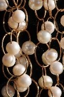 Artisanal fashion jewellery in Florence, Tuscany, leaf, fashion, gold, beautiful, gold-leaf, closeup, montespertoli, shimmer, dörthe, jewellery, lütkemeyer, decoration, tuscan, artisanal, pearls, tuscany, ornamentation, macro, italian, hand-made, glitter, italy, speciality, design