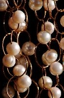 Hand-made pearl jewellery on display in Tuscany, fashion, hand-made, artwork, art, chains, jewellery, pearls, florence, gold, tuscany, embellishment, italian, adornment, italy, decoration