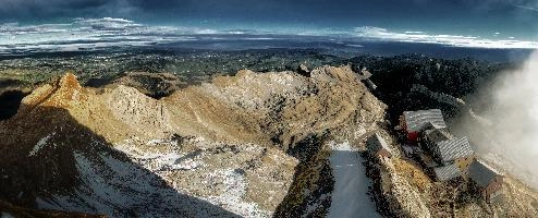 View from Säntis, rugged, alpine, peaks, alpstein, view, säntis, haze, mountains, mist, alps, sunrise, switzerland, morning, appenzell, stone, saentis, rock