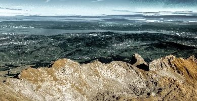 Bodensee, saentis, alpine, alpstein, mountains, sunrise, switzerland, alps, rugged, appenzell, mist, bodensee, rock, view, haze, peaks, säntis, morning, stone