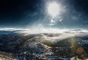 Morning clouds over the Alps around Säntis, Switzerland, null