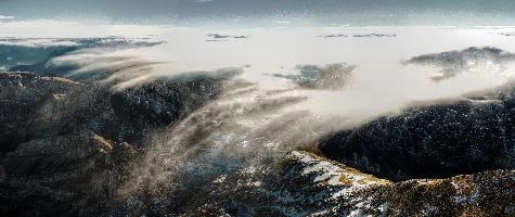 Morning clouds seen from Säntis in Appenzell, null