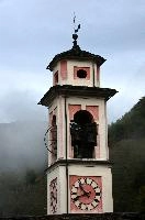 Church tower in Cabbio, Ticino, ticino, alps, village, alpine, italian, rural, swiss, switzerland, mountains, cabbio