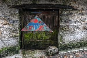For sale sign in Cabbio, Ticino, ticino, alpine, barn, cabbio, italian, rought, rural, alps, building, switzerland, neglect, mountains, exterior, shack, agricultural, village, weathered, old, street, stone