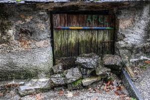 Barn door in Cabbio, Ticino, ticino, alpine, barn, village, italian, rought, rural, alps, building, switzerland, neglect, mountains, exterior, shack, agricultural, cabbio, weathered, old, street, stone