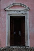 Church entrance in Cabbio, Ticino, ticino